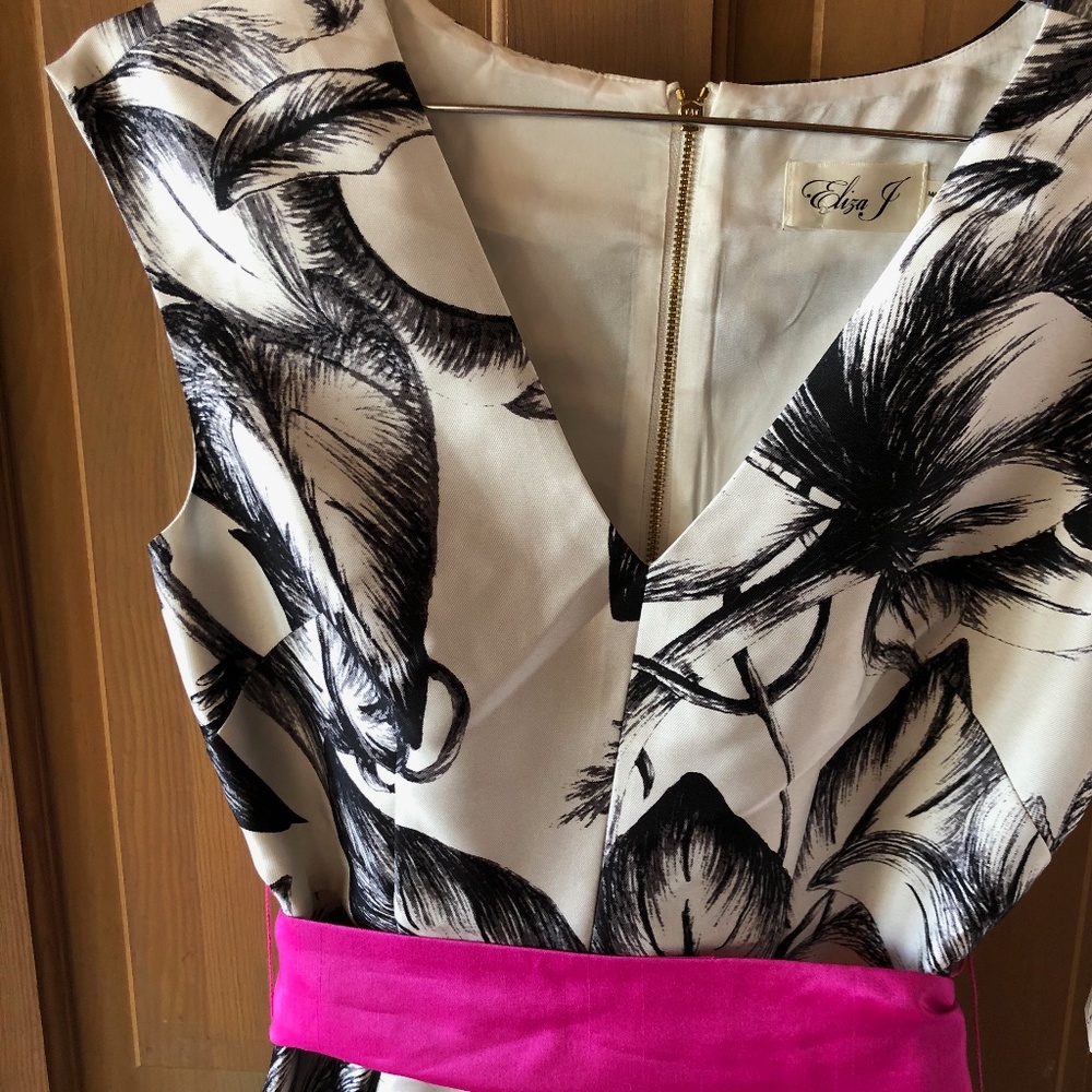 Eliza‎ J fit and flare dress NWT - Picture 3 of 11